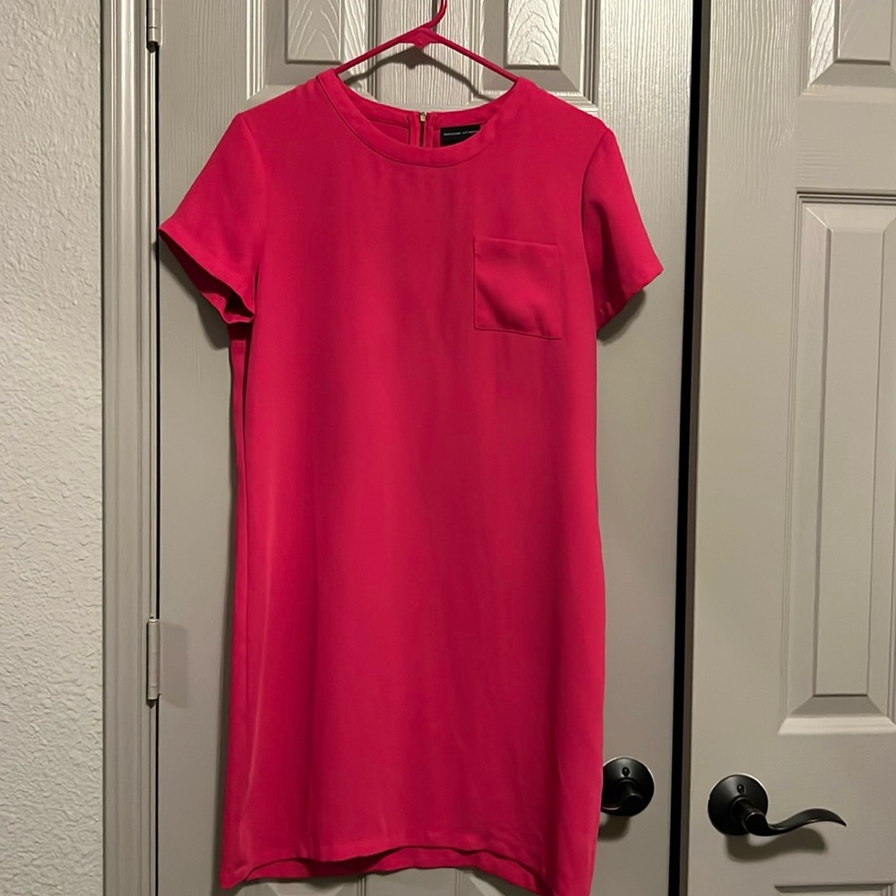 Hot pink‎ short sleeve dress size 8 Adrienne Vittadini dress